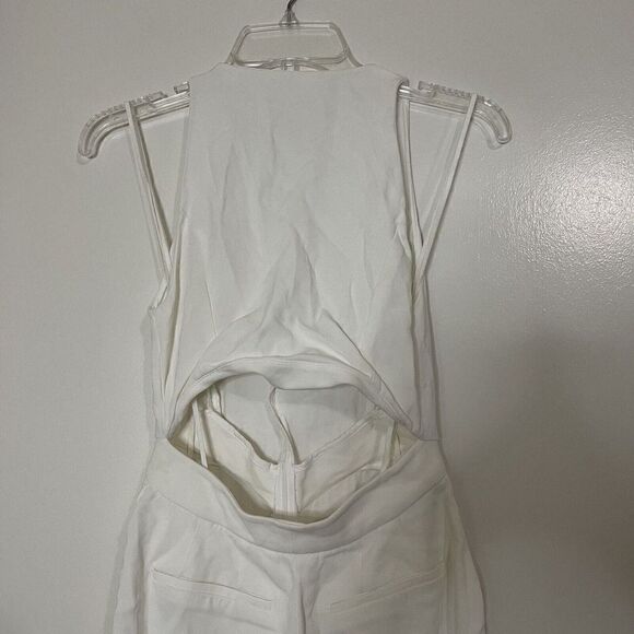 A.L.C. Chandler White zip cutout detail sleeveless Jumpsuit size US 0 - Picture 6 of 8